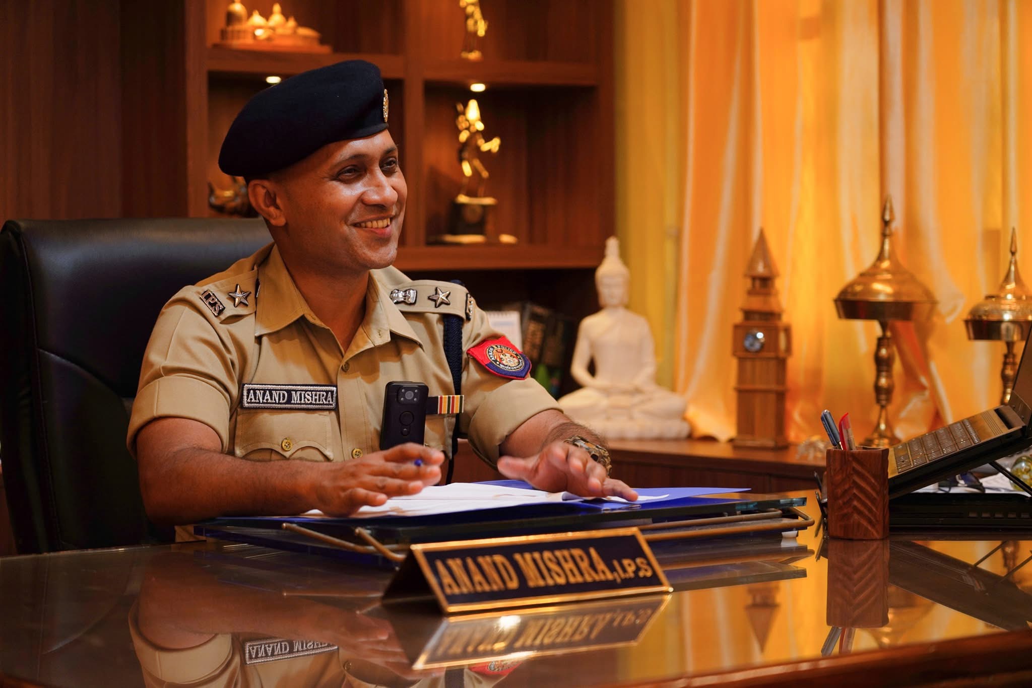 At the Desk — IPS Office, Anand Mishra IPS