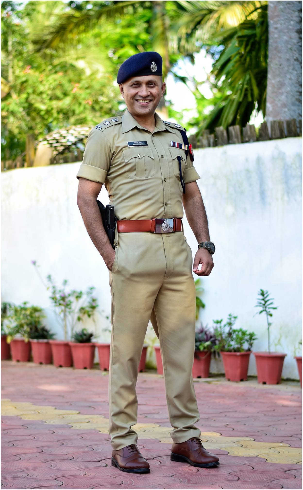 IPS Officer Portrait — Full Uniform