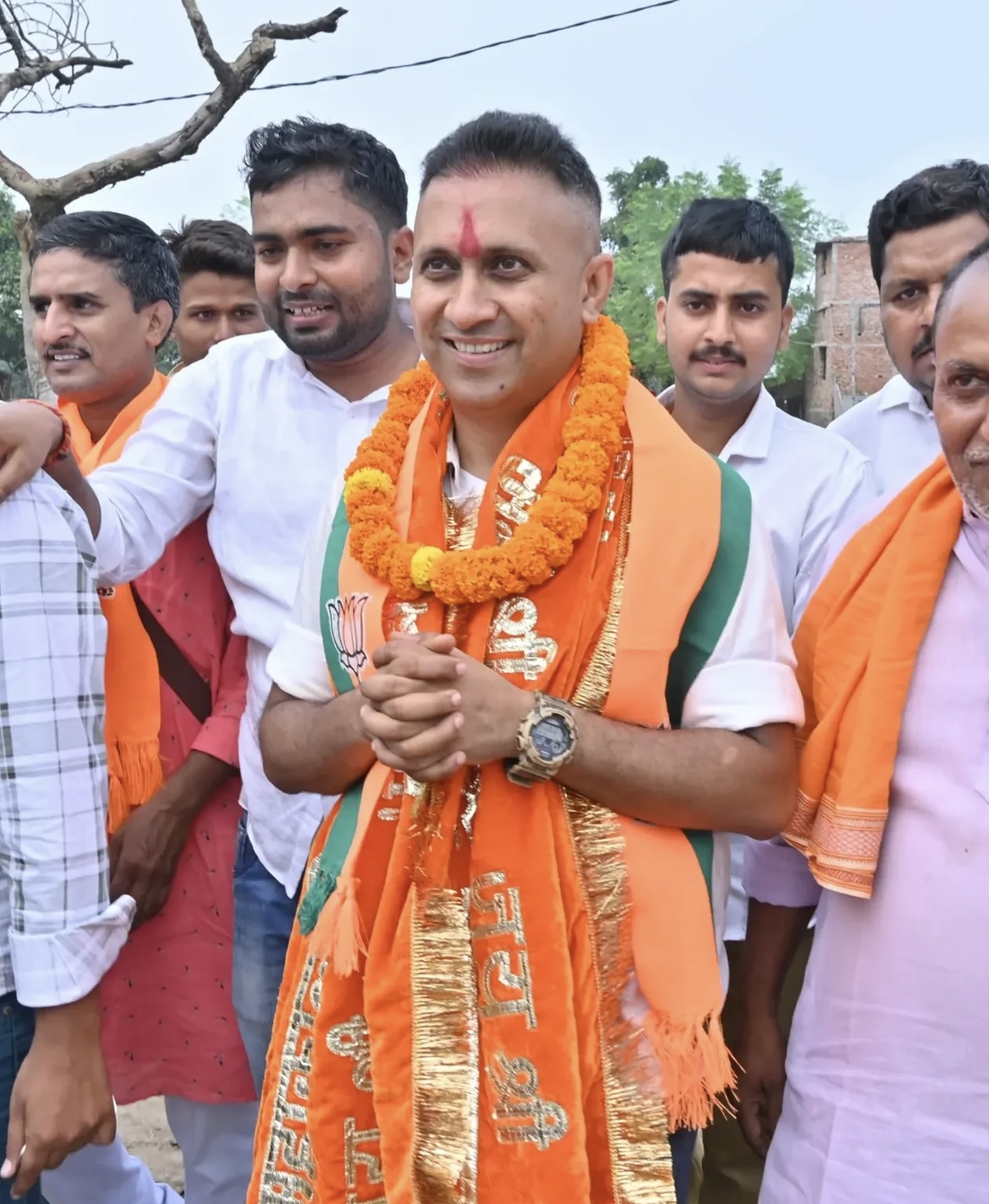 Felicitation at BJP Stage Programme